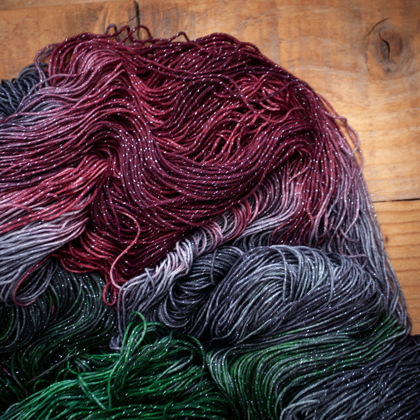 Superwash Merino/Nylon Sparkle - 4ply/fingering weight - hand dyed yarn - Ready to Ship