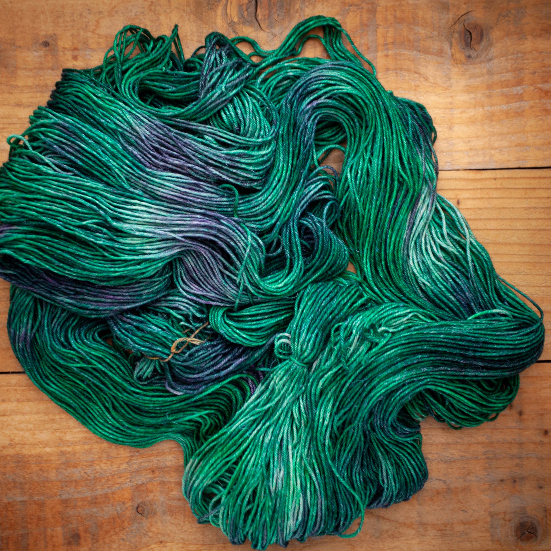 Superwash Merino/Linen/Yak - DK weight - hand dyed yarn - Ready to