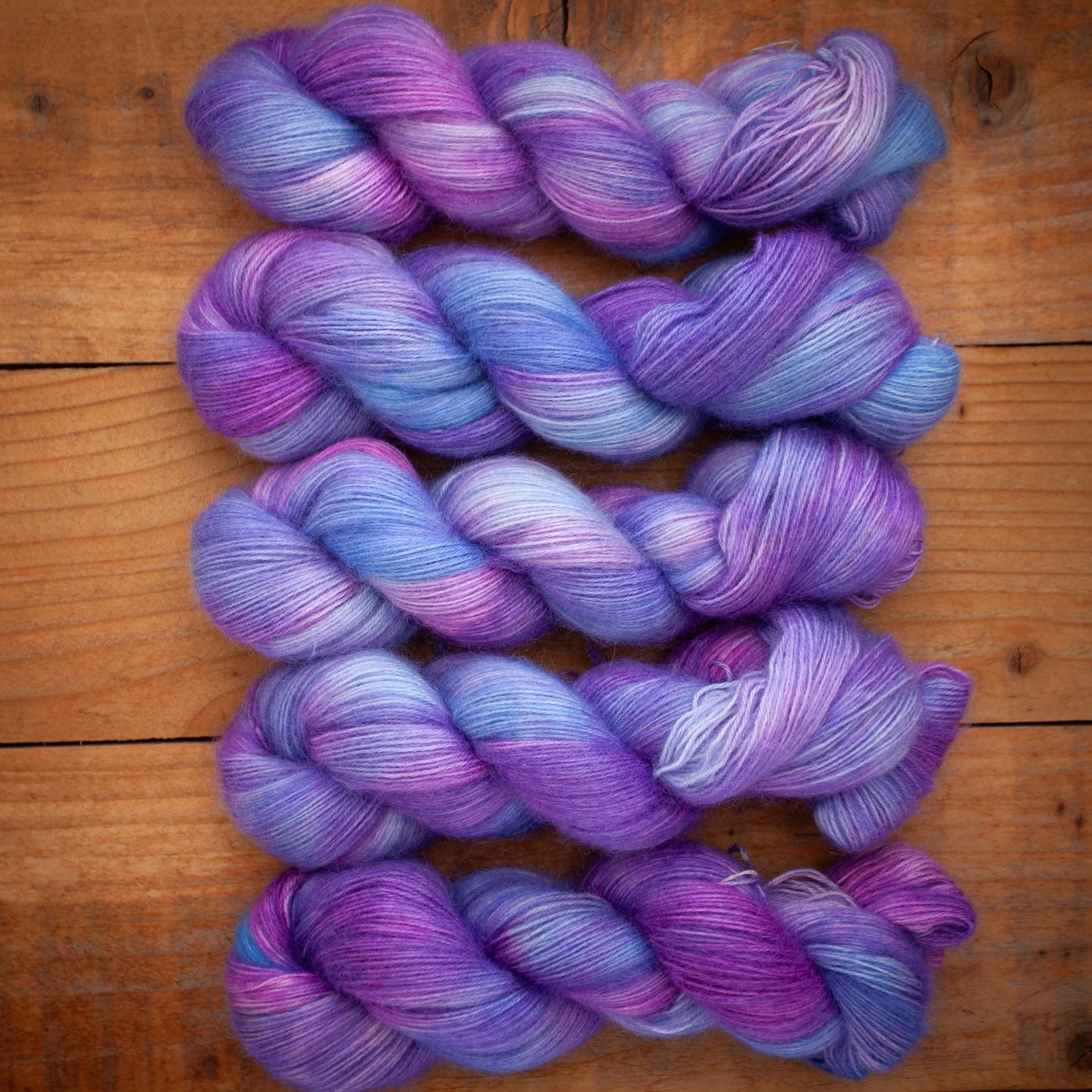 Merino / Mohair - 4ply - hand dyed yarn - Ready to Ship