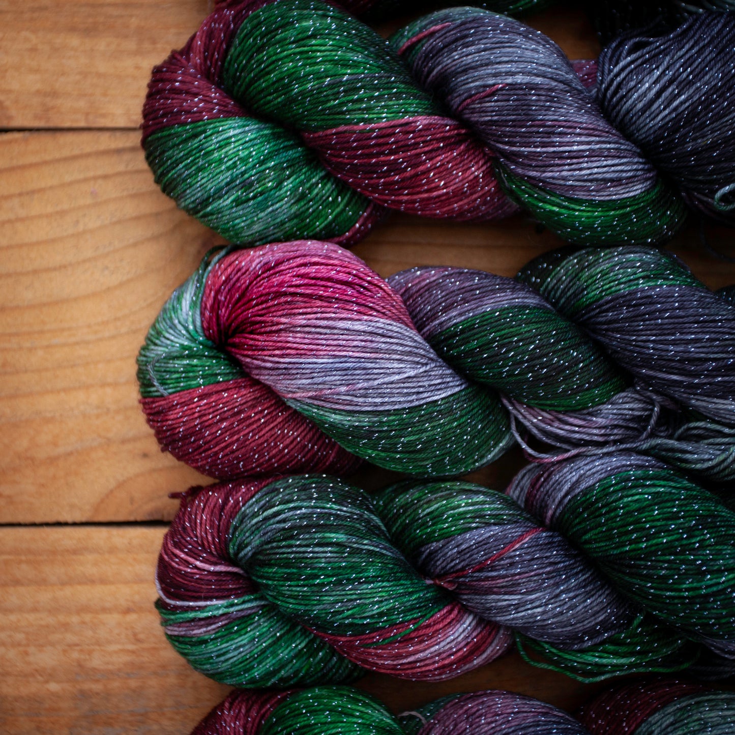 Superwash Merino/Nylon Sparkle - 4ply/fingering weight - hand dyed yarn - Ready to Ship