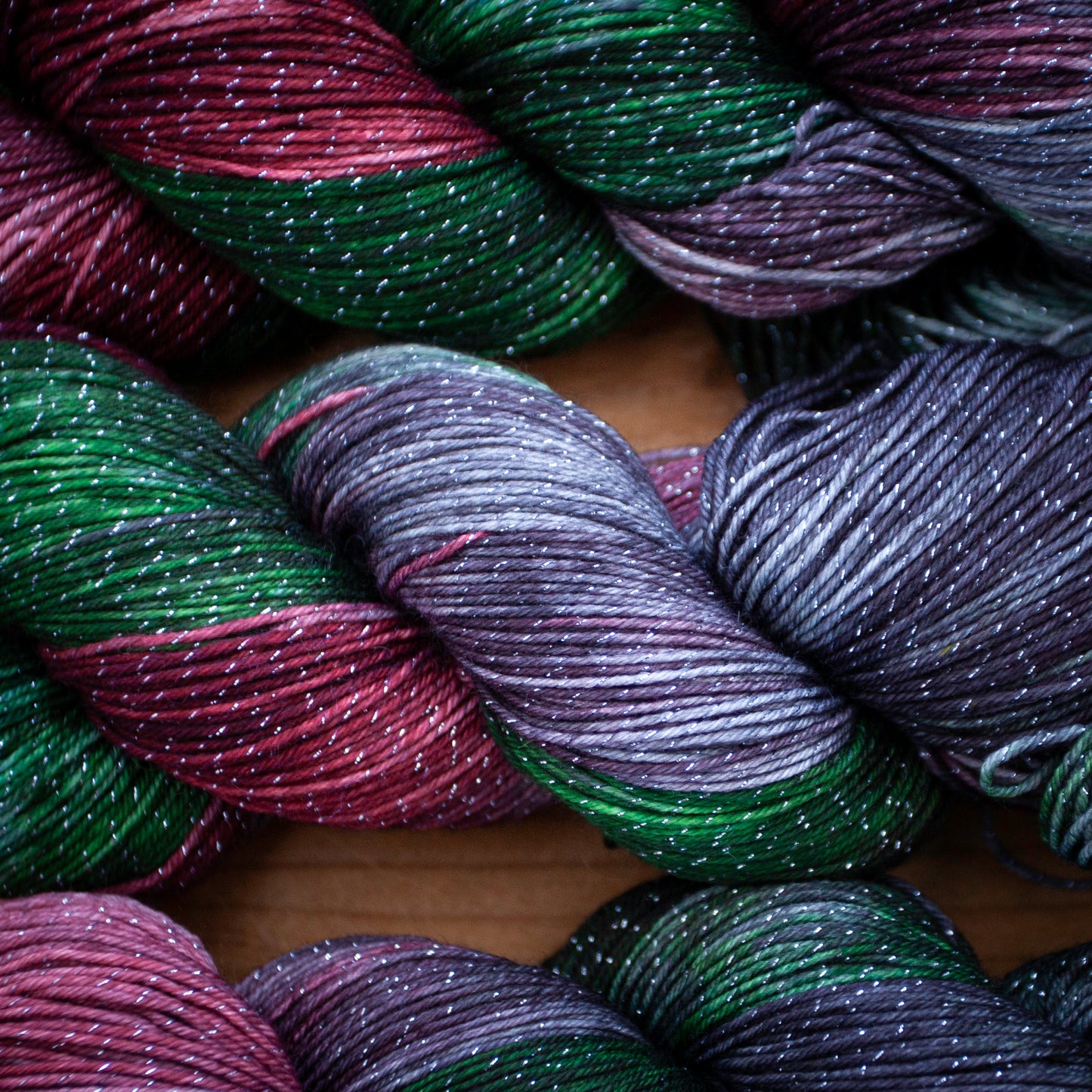 Superwash Merino/Nylon Sparkle - 4ply/fingering weight - hand dyed yarn - Ready to Ship