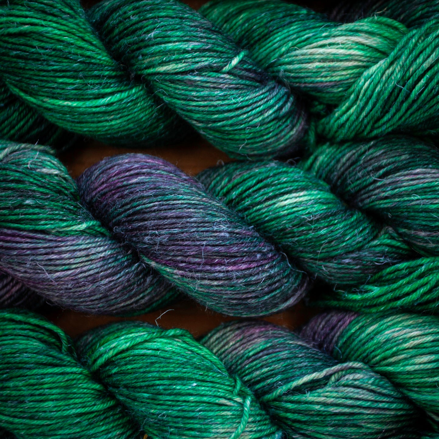 Superwash Merino/Linen/Yak - DK weight - hand dyed yarn - Ready to Ship