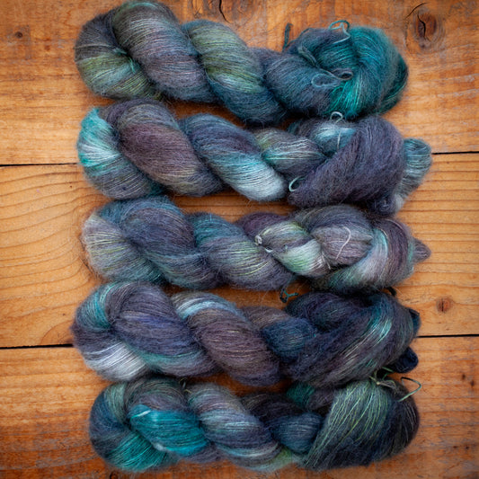 Baby Alpaca Silk Yak fluff - lace weight - Ready to Ship