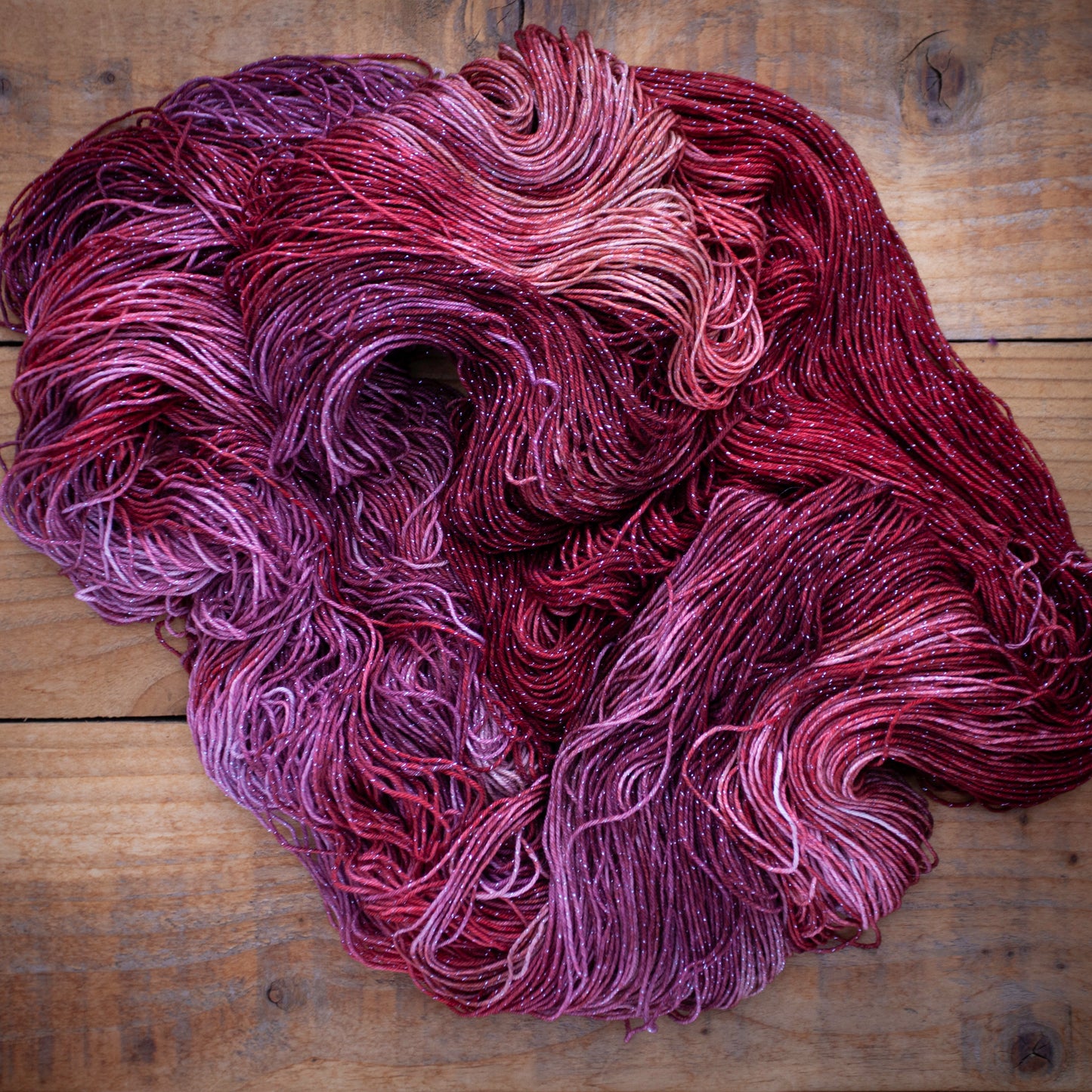 Superwash Merino/Nylon Sparkle - 4ply/fingering weight - hand dyed yarn - Ready to Ship