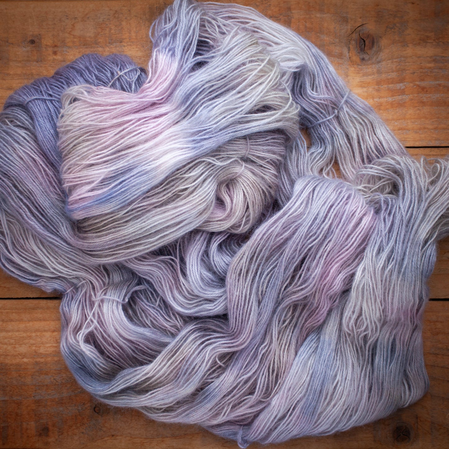 Merino / Mohair - 4ply - hand dyed yarn - Ready to Ship