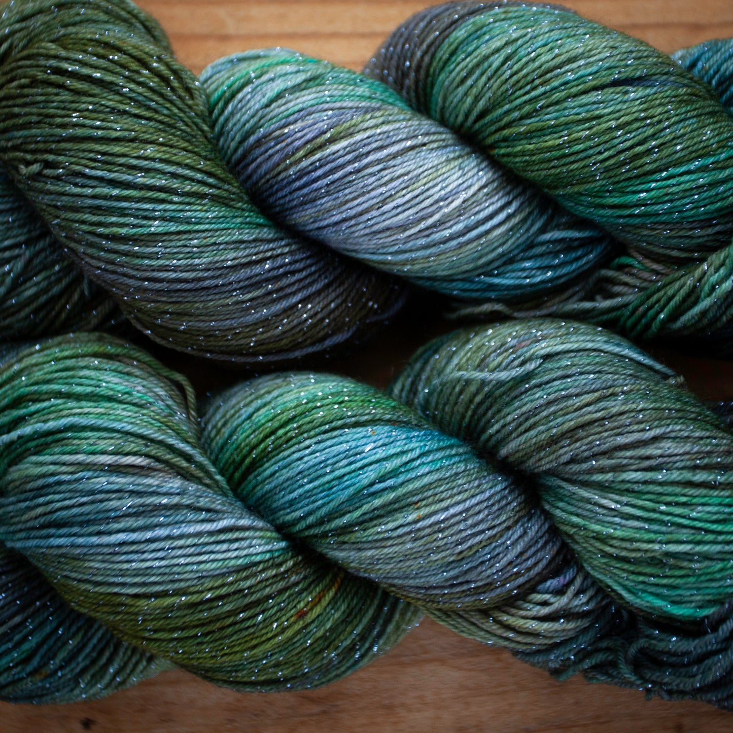 Superwash Merino/Nylon Sparkle - 4ply/fingering weight - hand dyed yarn - Ready to Ship
