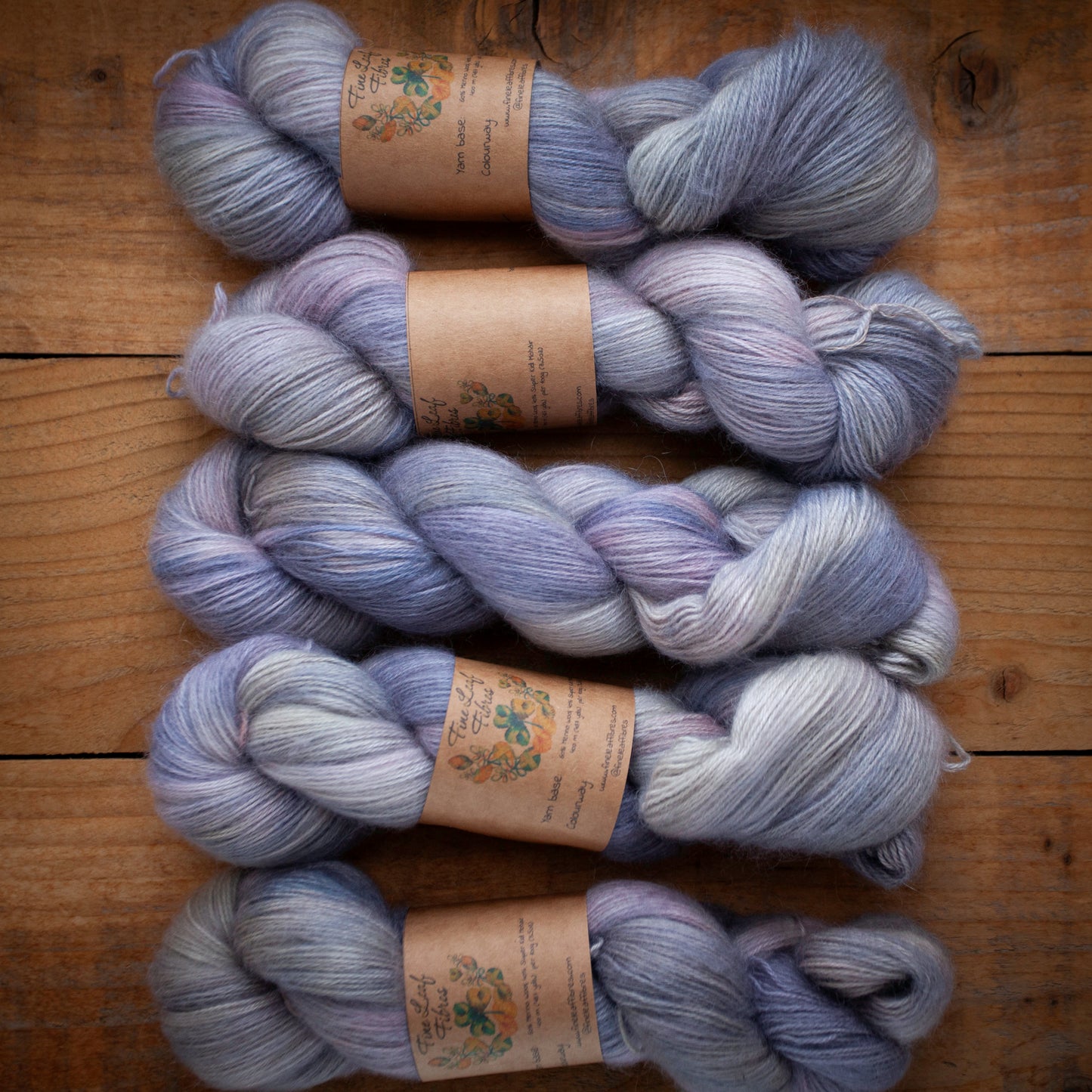 Merino / Mohair - 4ply - hand dyed yarn - Ready to Ship