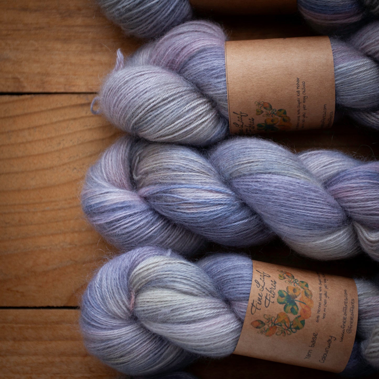 Merino / Mohair - 4ply - hand dyed yarn - Ready to Ship