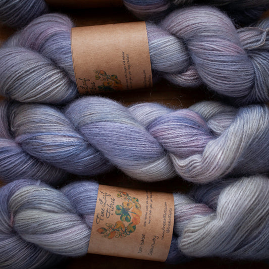 Merino / Mohair - 4ply - hand dyed yarn - Ready to Ship