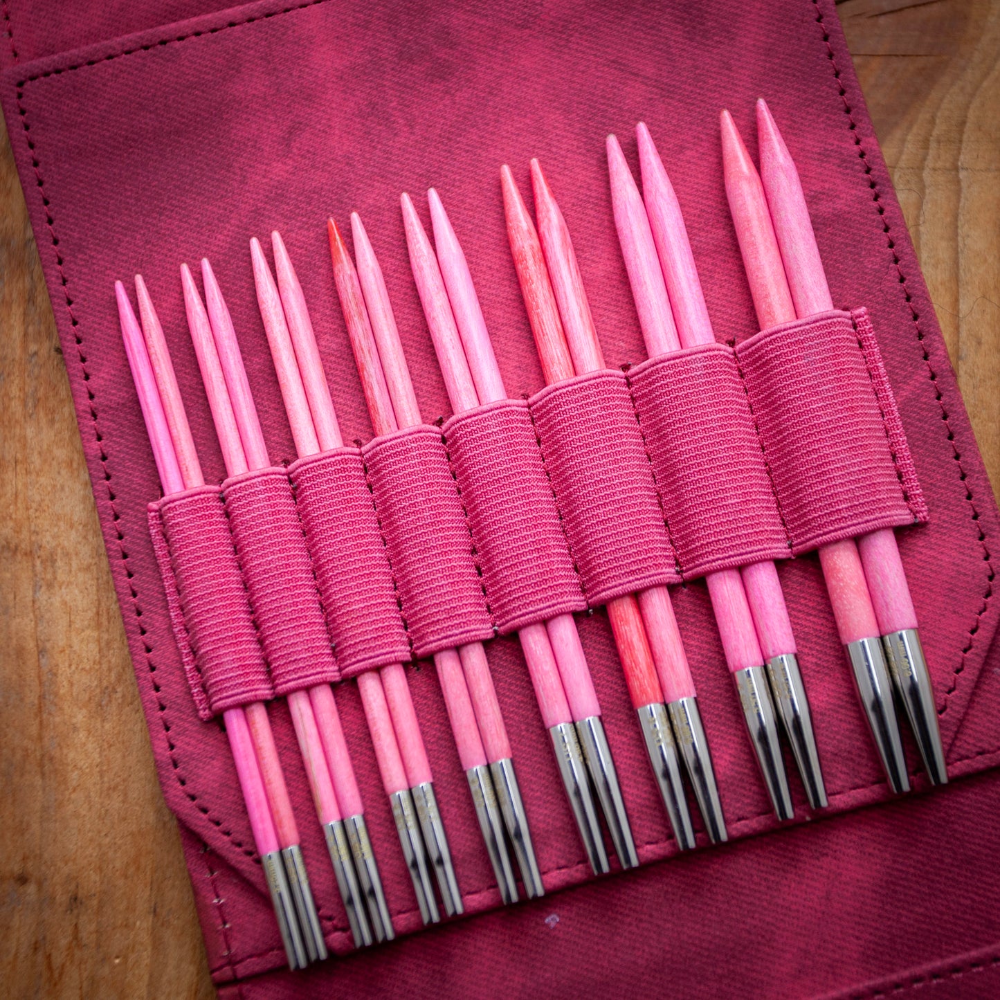 Lykke Blush 5" Interchangeable Needle Starter Set – Crimson