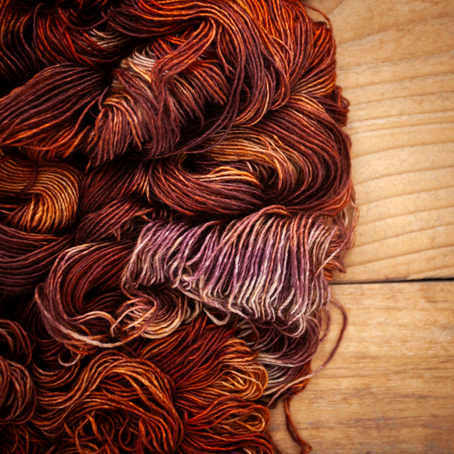 Yak Silk Singles 4ply - extra large skein 120g - hand dyed yarn - Ready to Ship