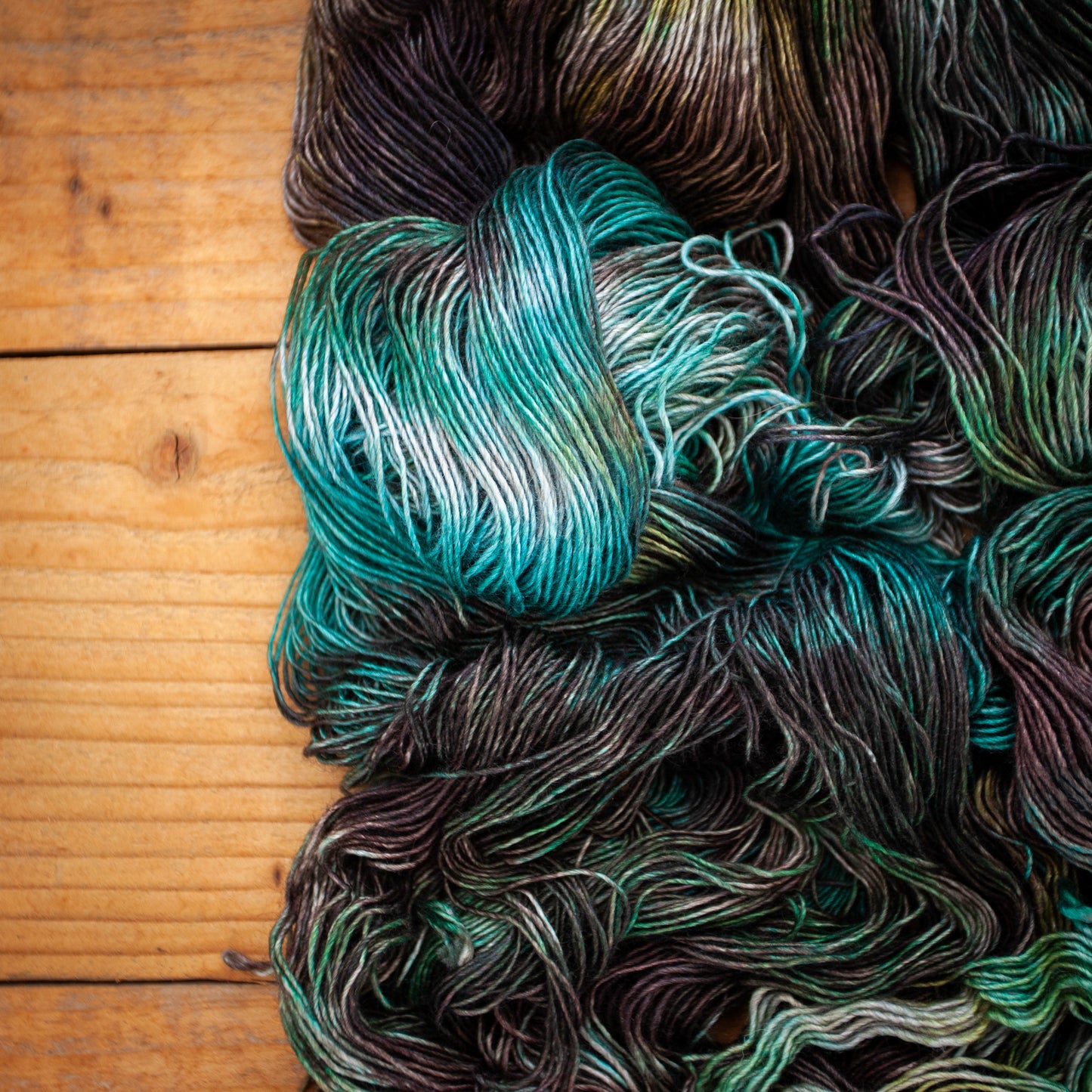 Yak Silk Singles 4ply - extra large skein 120g - hand dyed yarn - Ready to Ship