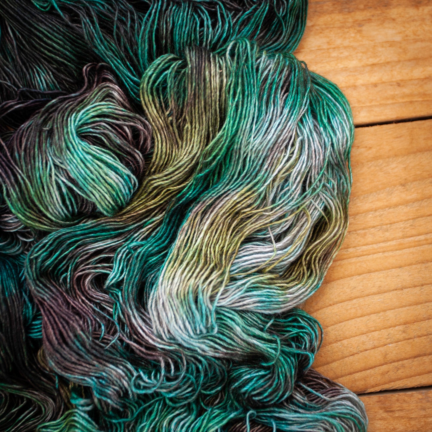 Yak Silk Singles 4ply - extra large skein 120g - hand dyed yarn - Ready to Ship