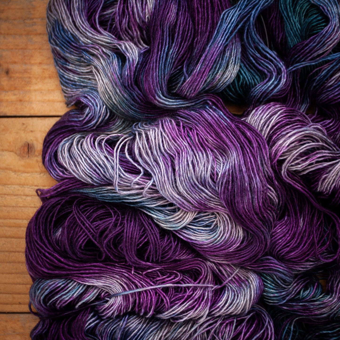 Yak Silk Singles 4ply - extra large skein 120g - hand dyed yarn - Ready to Ship