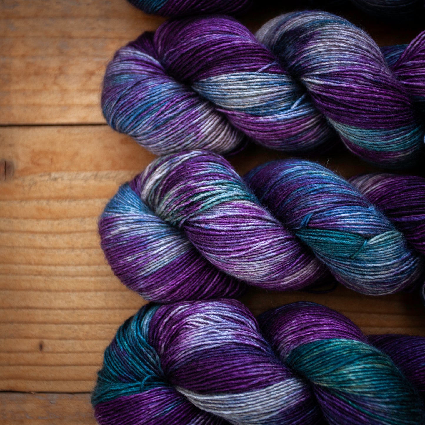 Yak Silk Singles 4ply - extra large skein 120g - hand dyed yarn - Ready to Ship