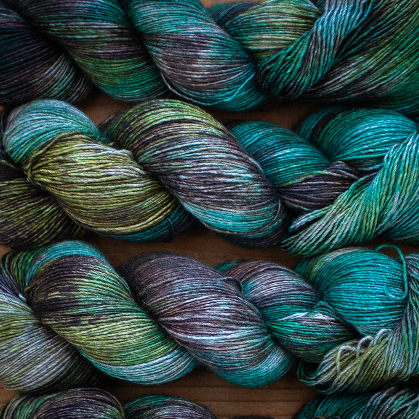 Yak Silk Singles 4ply - extra large skein 120g - hand dyed yarn - Ready to Ship