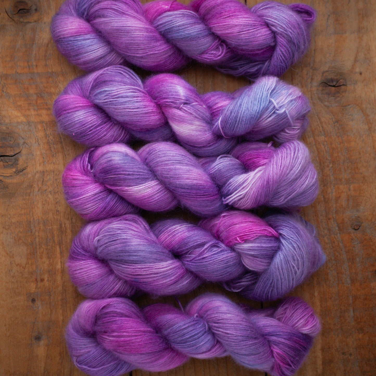 Merino / Mohair - 4ply - hand dyed yarn - Ready to Ship
