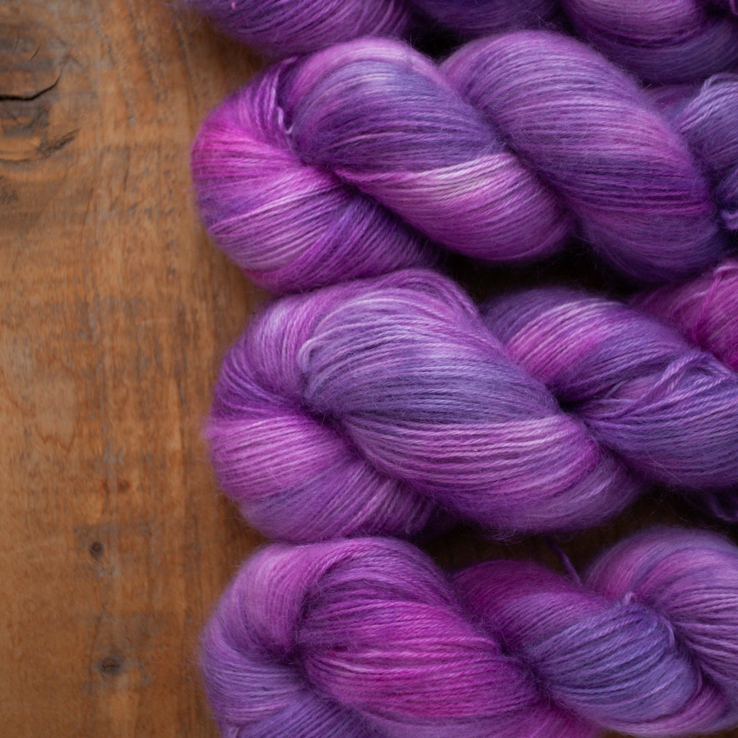 Merino / Mohair - 4ply - hand dyed yarn - Ready to Ship