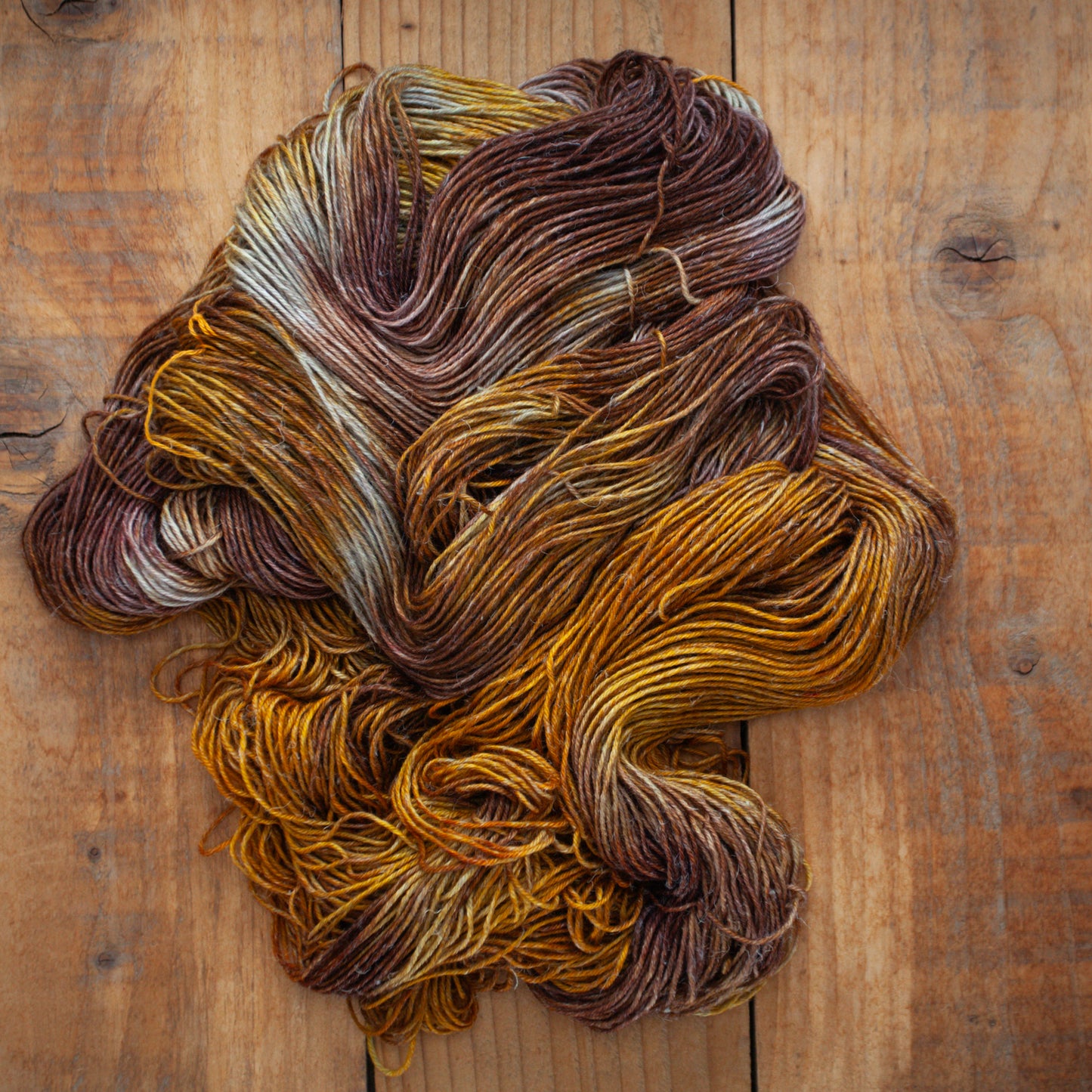 Superwash Merino/Linen/Yak - DK weight - hand dyed yarn - Ready to Ship