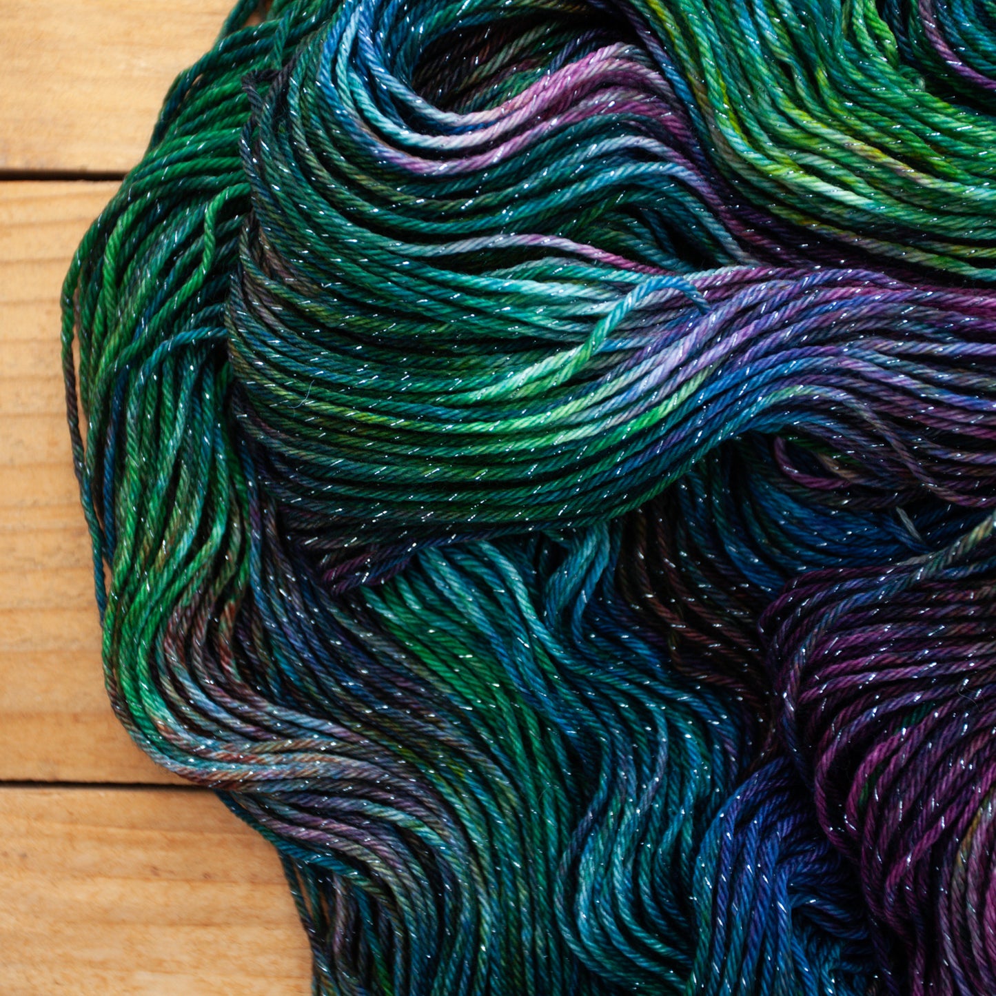 Superwash Merino/Nylon Sparkle - DK weight - hand dyed yarn - Ready to Ship