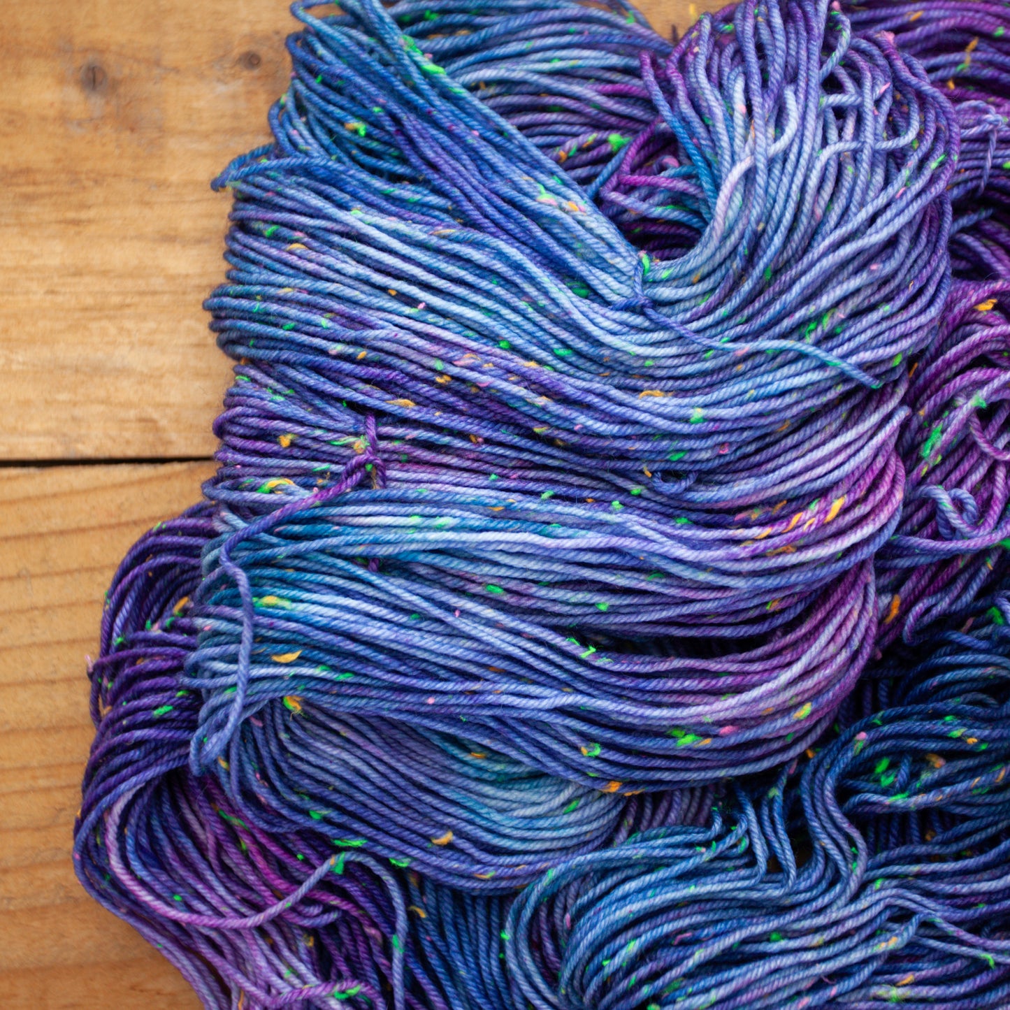 Superwash Merino neon tweed DK hand dyed yarn - Ready to Ship