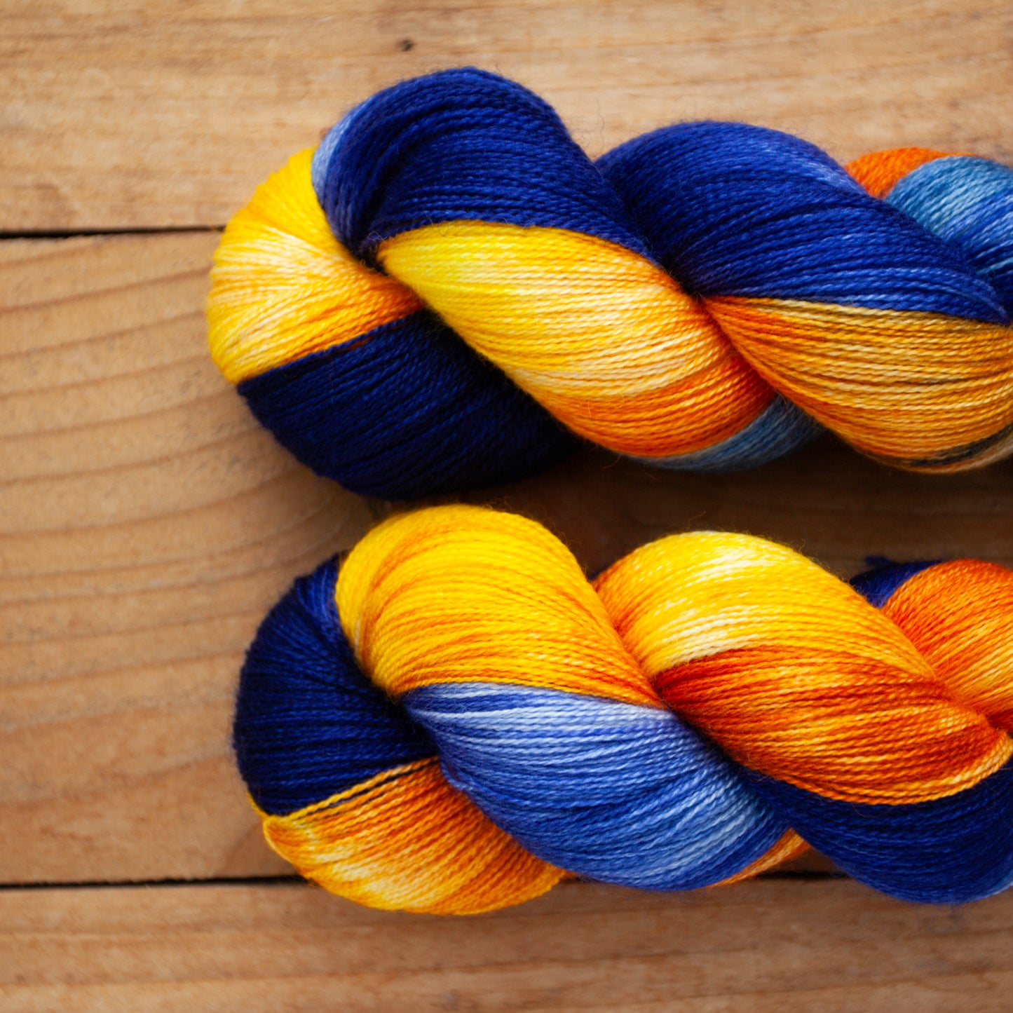 Superwash Bluefaced Leicester (BFL)/Silk - lace weight - hand dyed yarn - Ready to Ship
