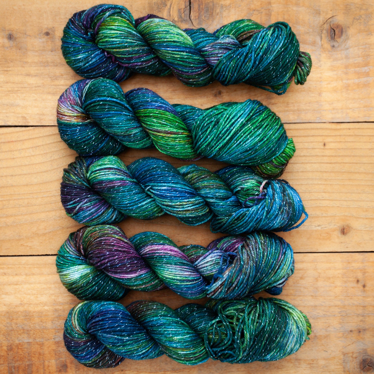 Superwash Merino/Nylon Sparkle - DK weight - hand dyed yarn - Ready to Ship