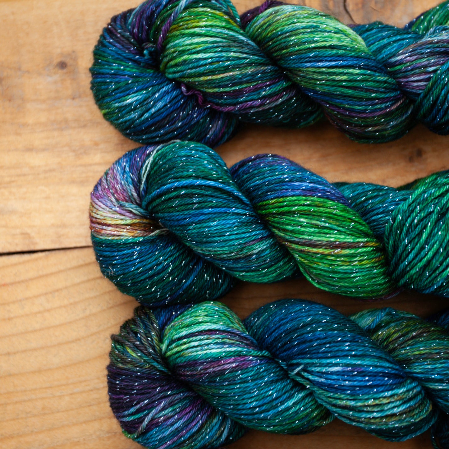 Superwash Merino/Nylon Sparkle - DK weight - hand dyed yarn - Ready to Ship