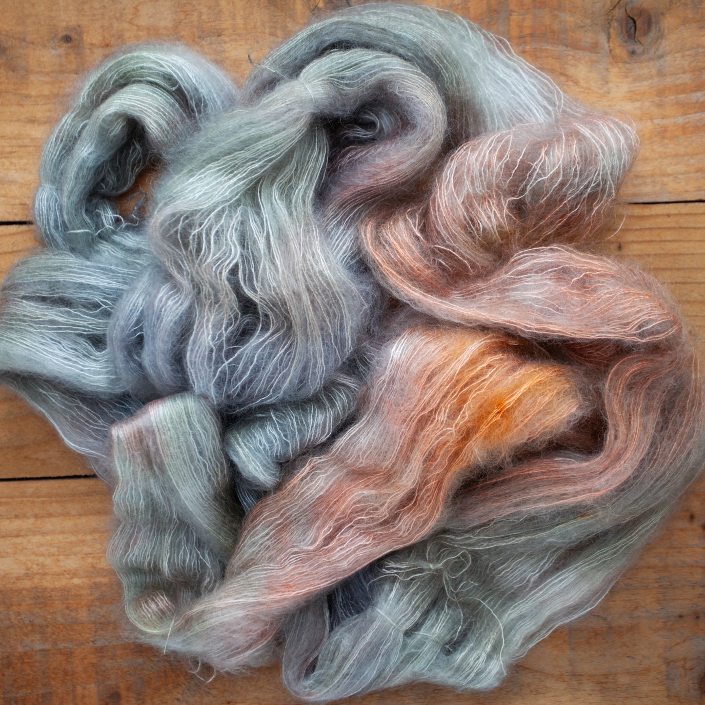 Kid Silk Mohair - lace weight - hand dyed yarn - Ready to Ship