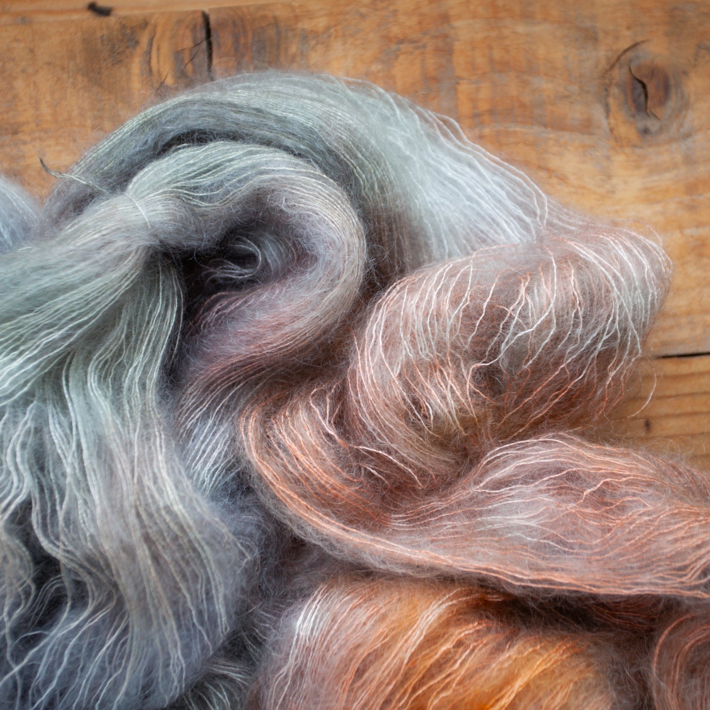 Kid Silk Mohair - lace weight - hand dyed yarn - Ready to Ship