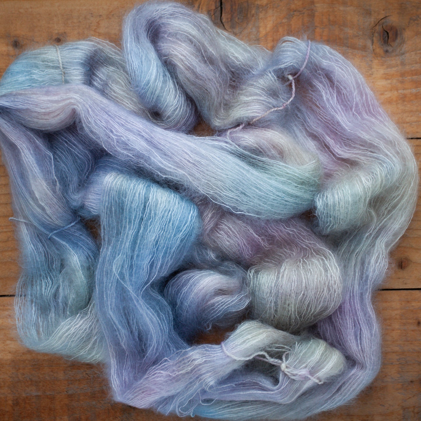 Kid Silk Mohair - lace weight - hand dyed yarn - Ready to Ship