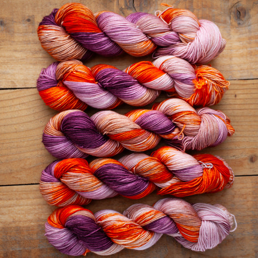 Sock yarn - Superwash Merino/Nylon Sport weight - hand dyed yarn - Ready to Ship