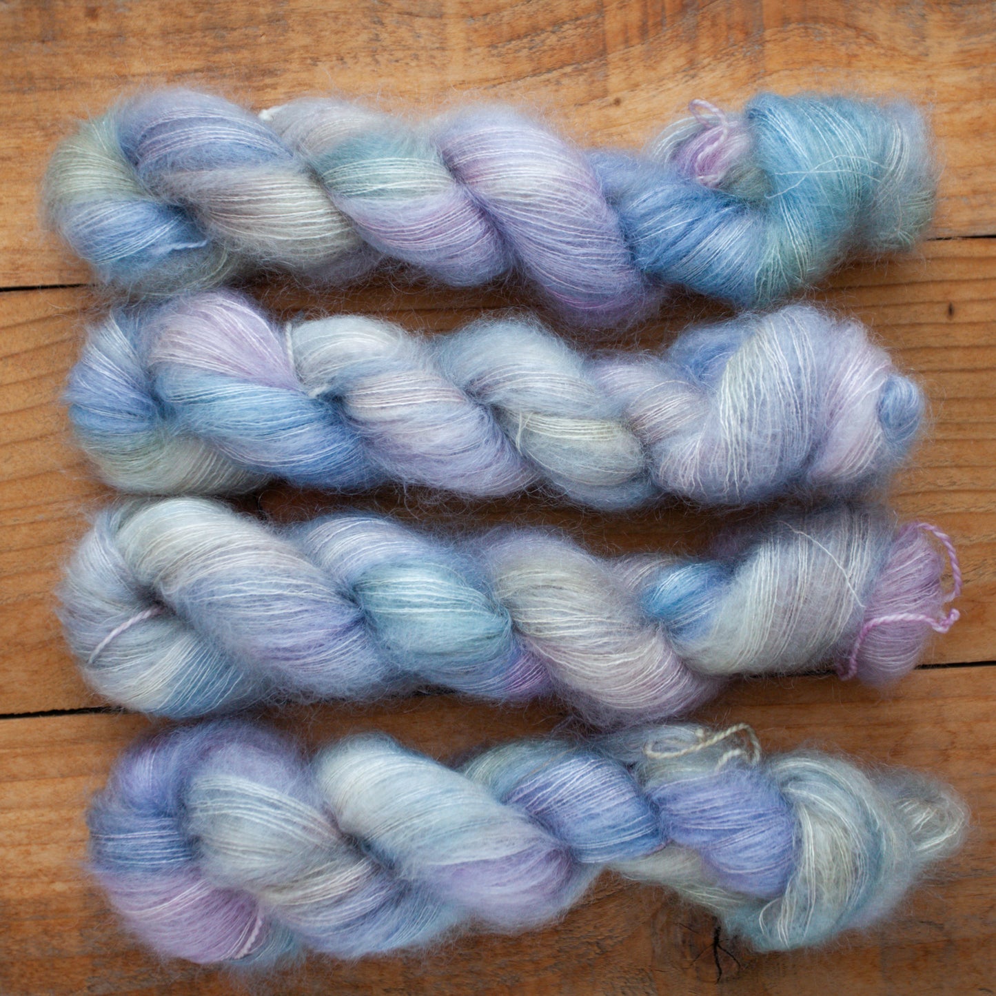 Kid Silk Mohair - lace weight - hand dyed yarn - Ready to Ship