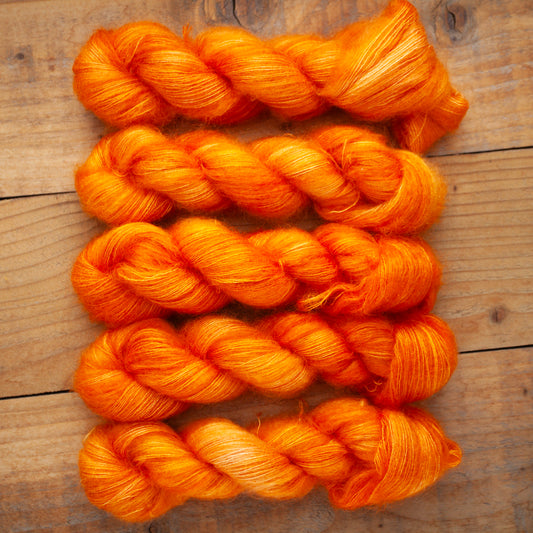 Kid Silk Mohair - lace weight - hand dyed yarn - Ready to Ship