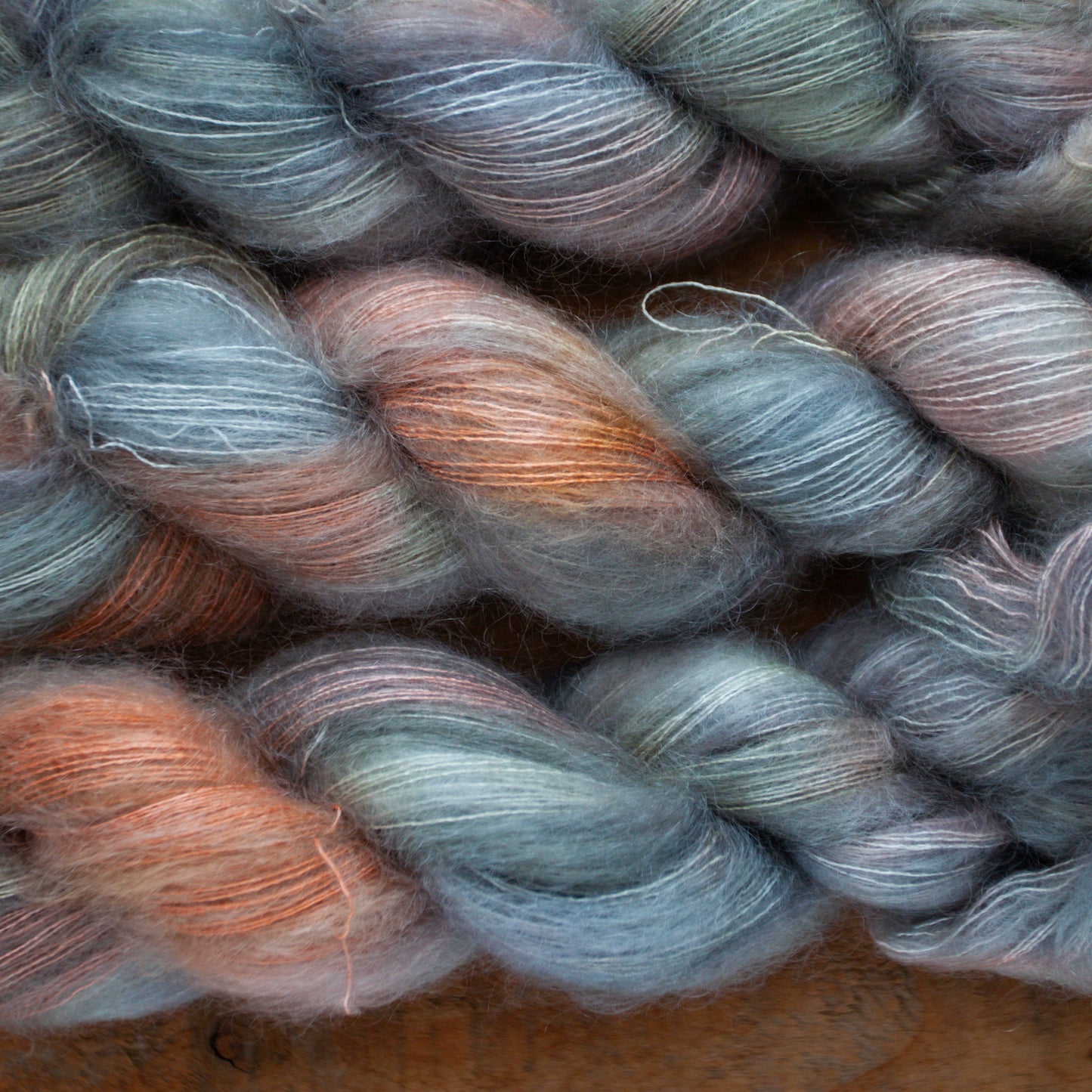 Kid Silk Mohair - lace weight - hand dyed yarn - Ready to Ship