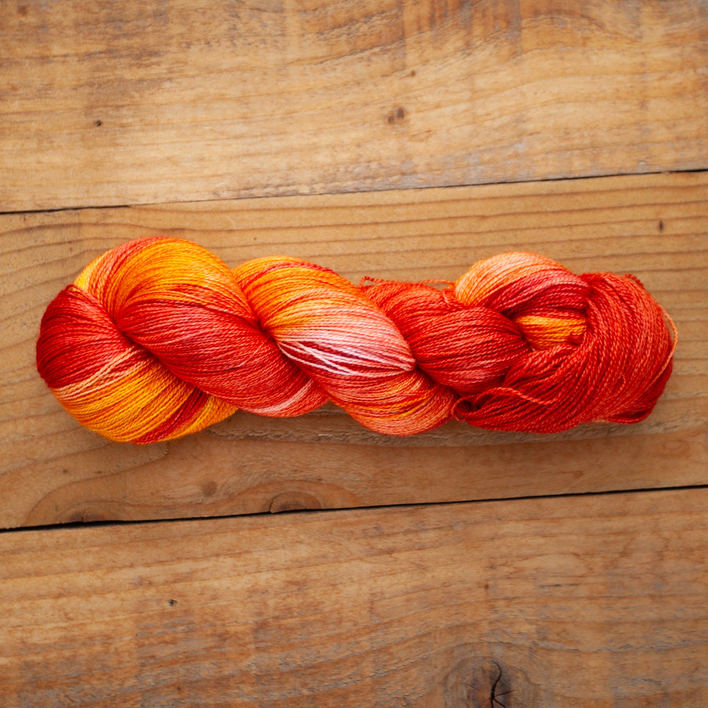 Superwash Bluefaced Leicester (BFL)/Silk - lace weight - hand dyed yarn - Ready to Ship
