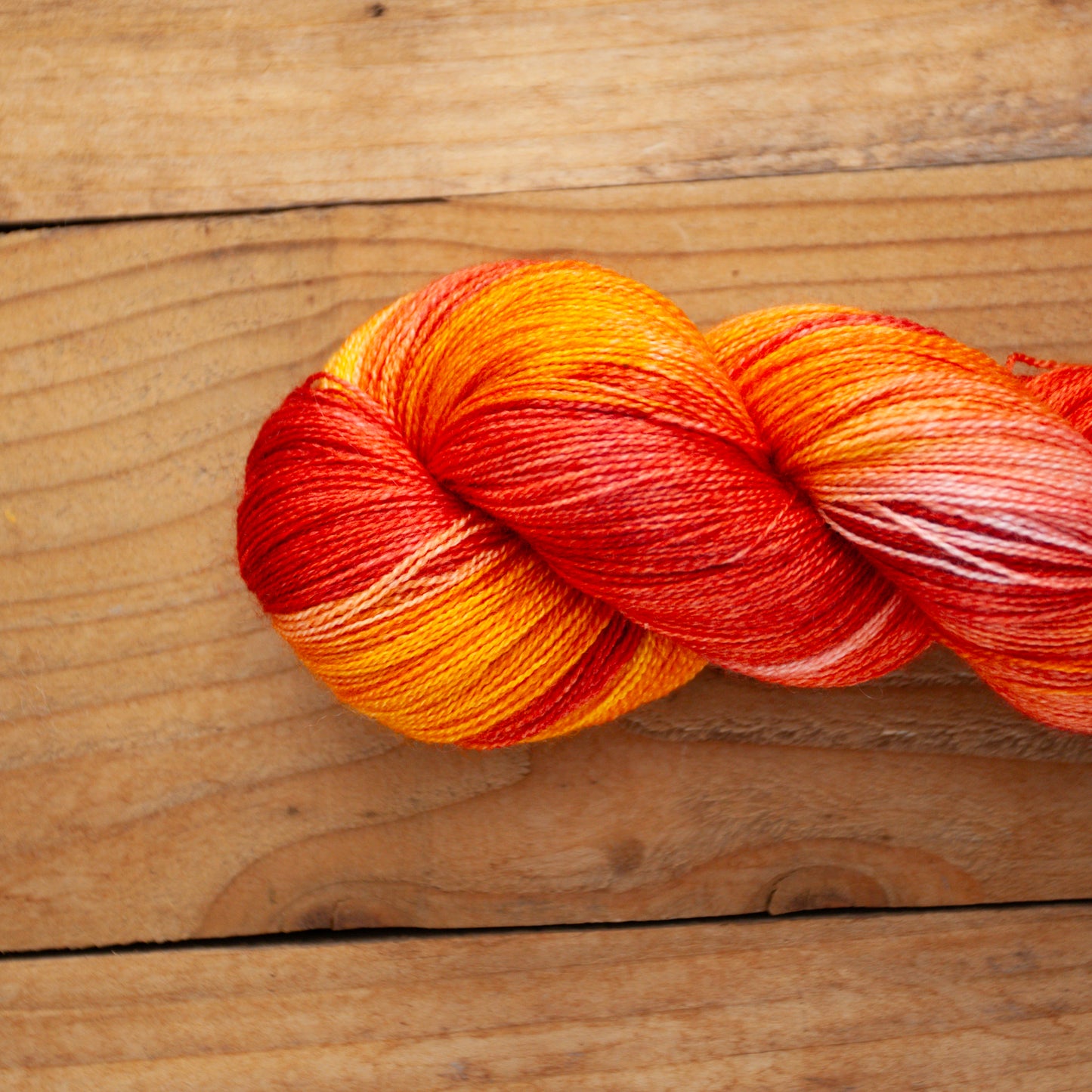 Superwash Bluefaced Leicester (BFL)/Silk - lace weight - hand dyed yarn - Ready to Ship