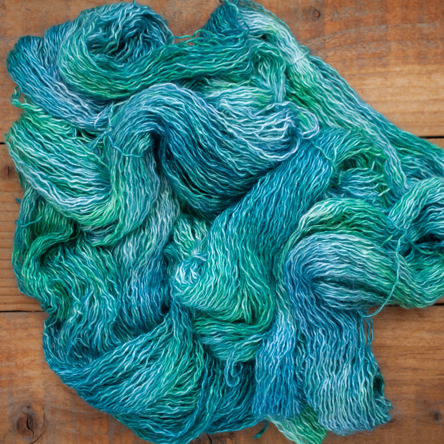 Silk Baby Suri Alpaca - fingering weight 4ply - hand dyed yarn - Ready to Ship
