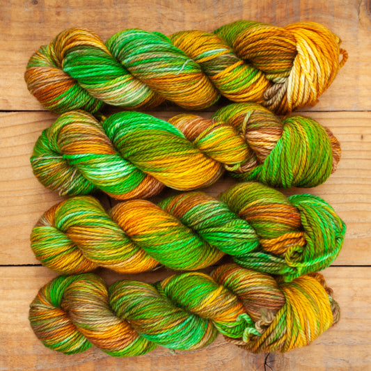 Superwash Merino/Cashmere/Nylon - Aran weight - hand dyed yarn - Ready to Ship