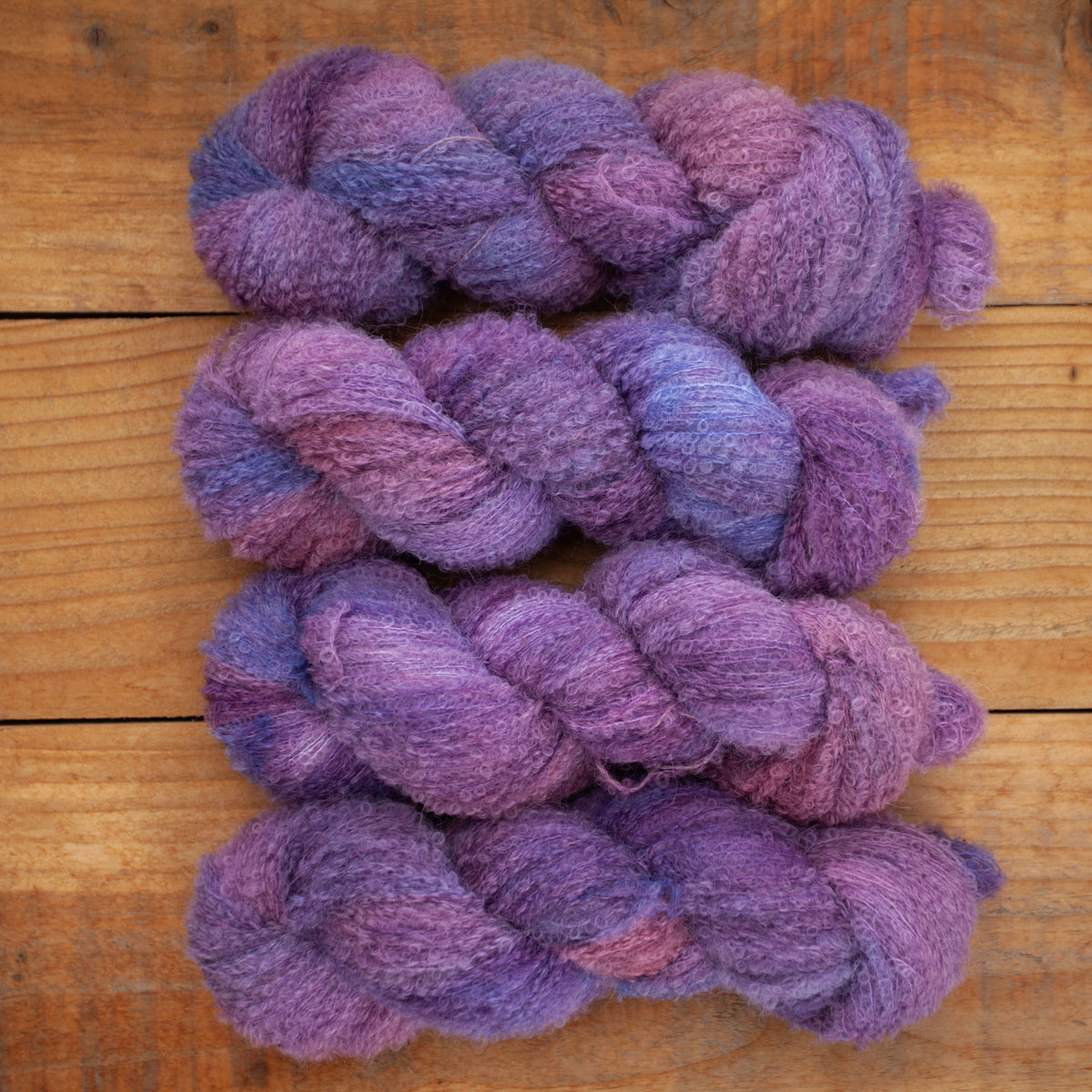 Alpaca boucle Lace - hand dyed yarn - Ready to Ship