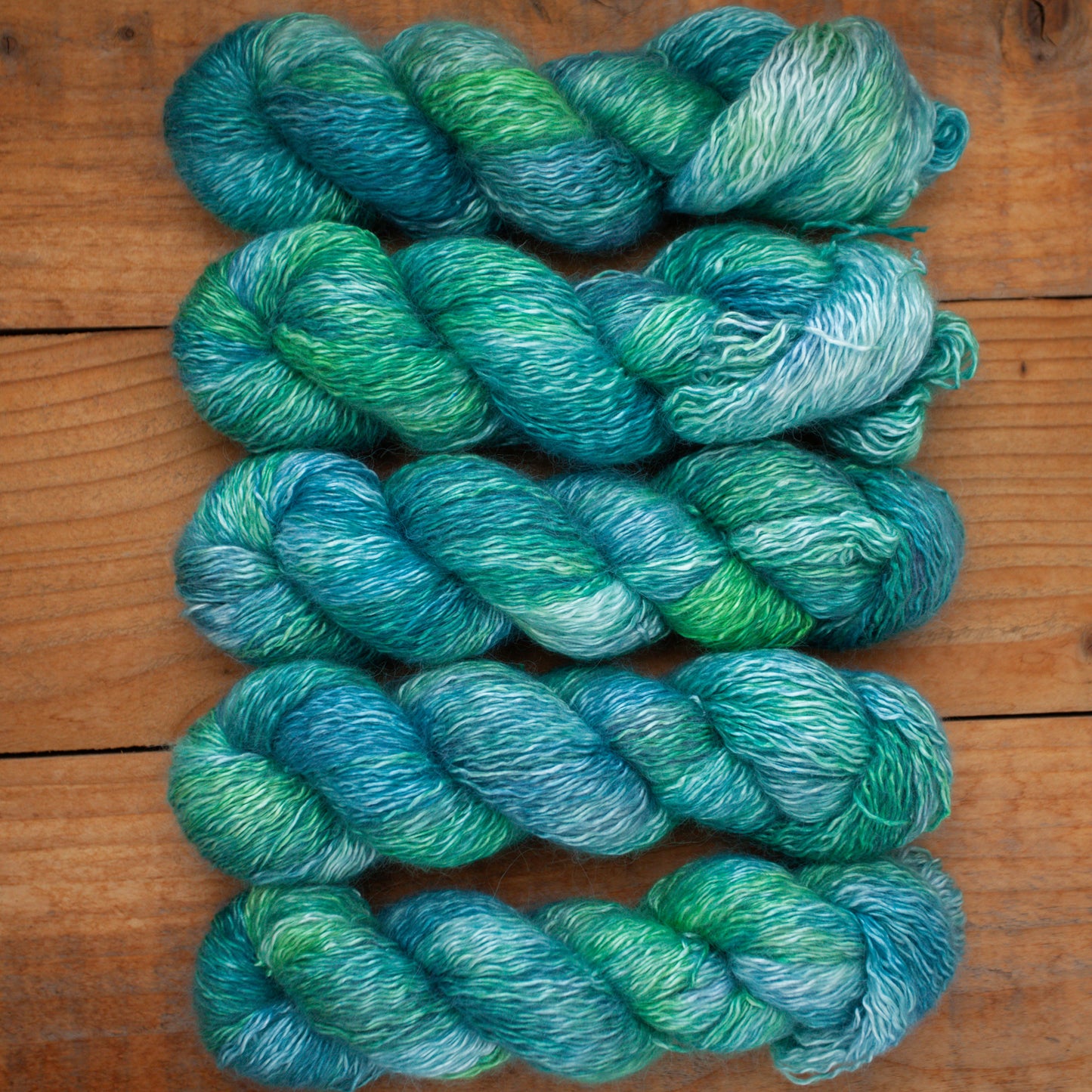 Silk Baby Suri Alpaca - fingering weight 4ply - hand dyed yarn - Ready to Ship