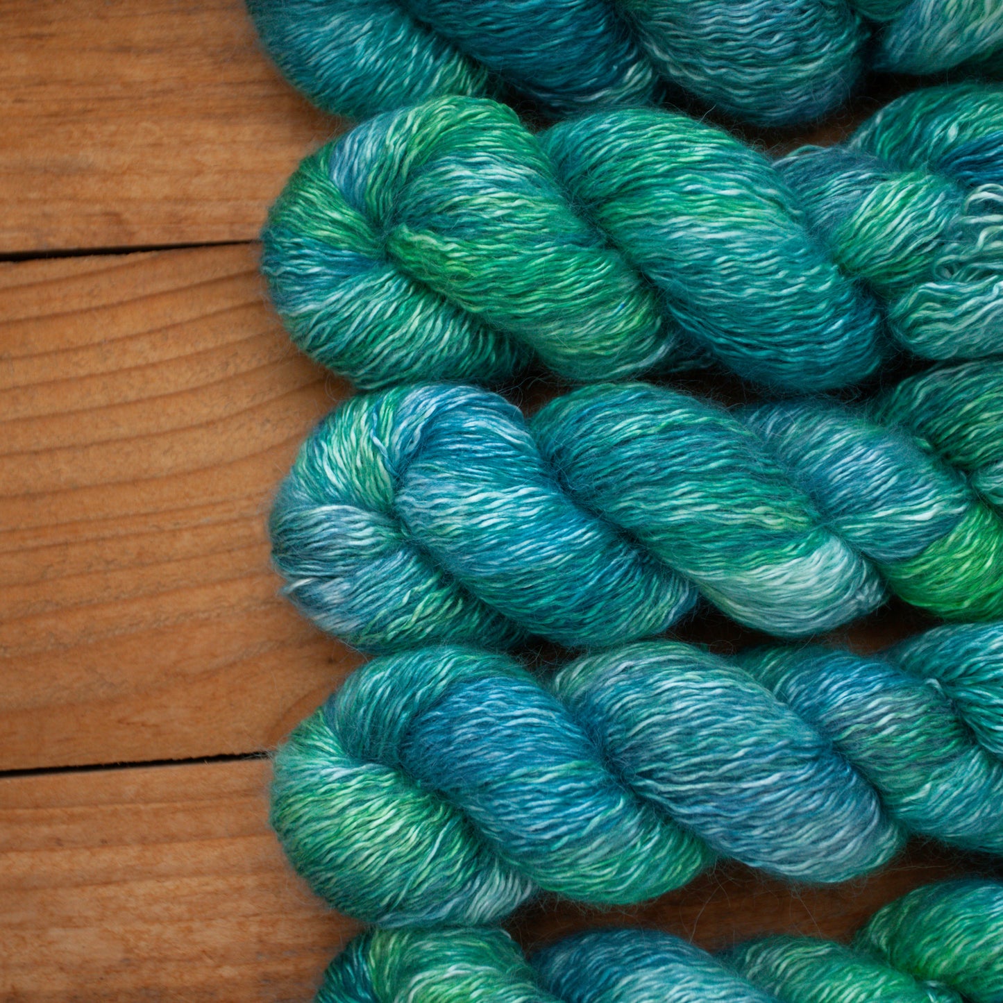 Silk Baby Suri Alpaca - fingering weight 4ply - hand dyed yarn - Ready to Ship