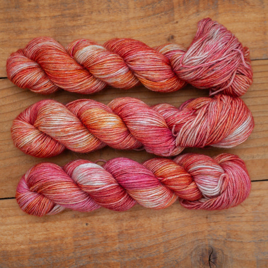 Baby Alpaca/Silk/Cashmere - DK weight - hand dyed yarn - Ready to Ship