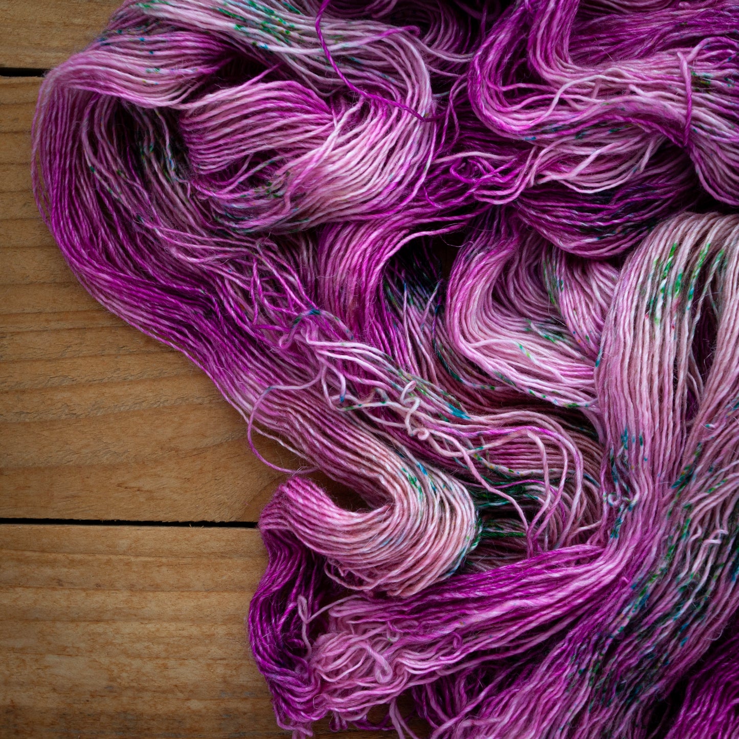 Speckled Merino Linen Viscose - Single Ply - 4ply / Fingering Weight Hand Dyed Yarn