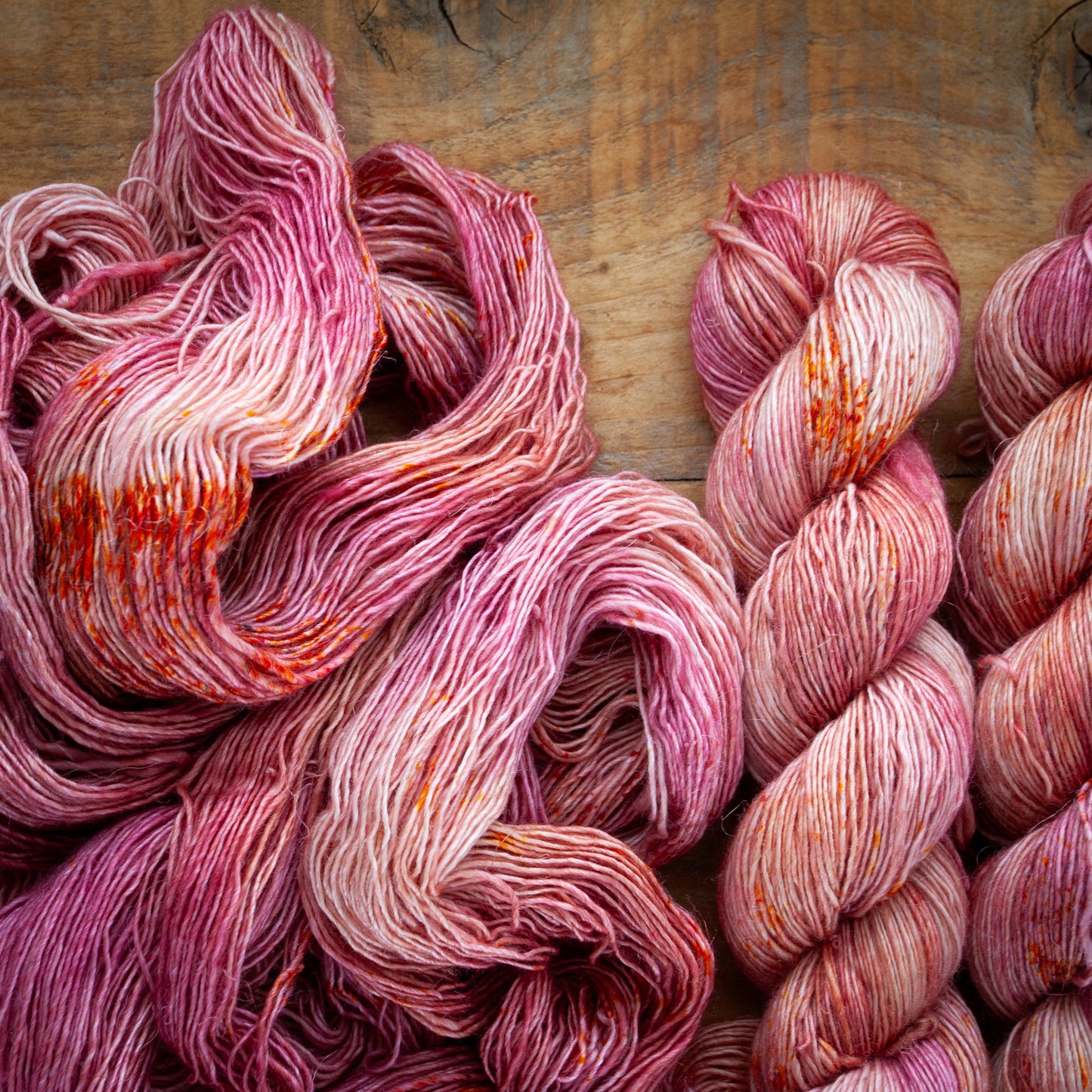 Speckled Merino Linen Viscose - Single Ply - 4ply / Fingering Weight Hand Dyed Yarn
