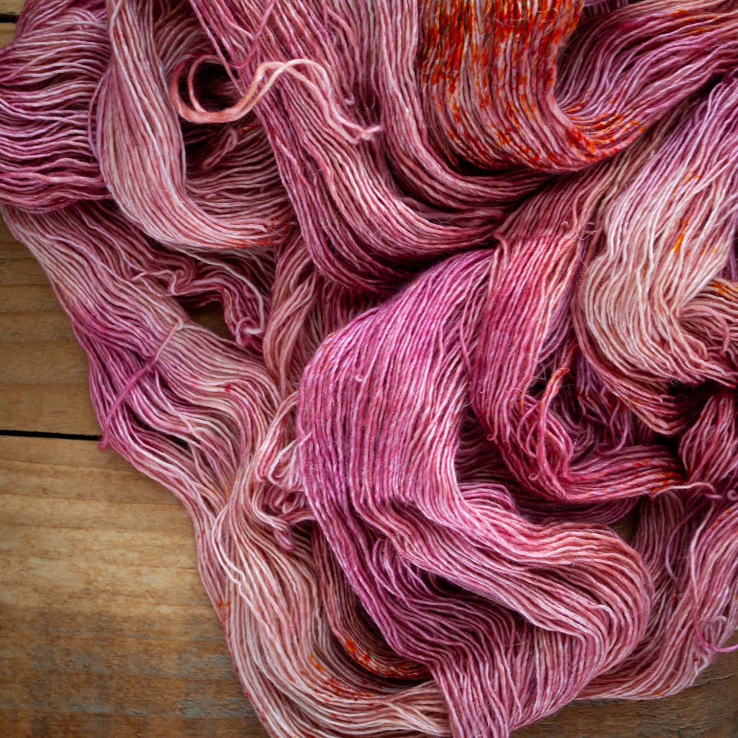 Speckled Merino Linen Viscose - Single Ply - 4ply / Fingering Weight Hand Dyed Yarn