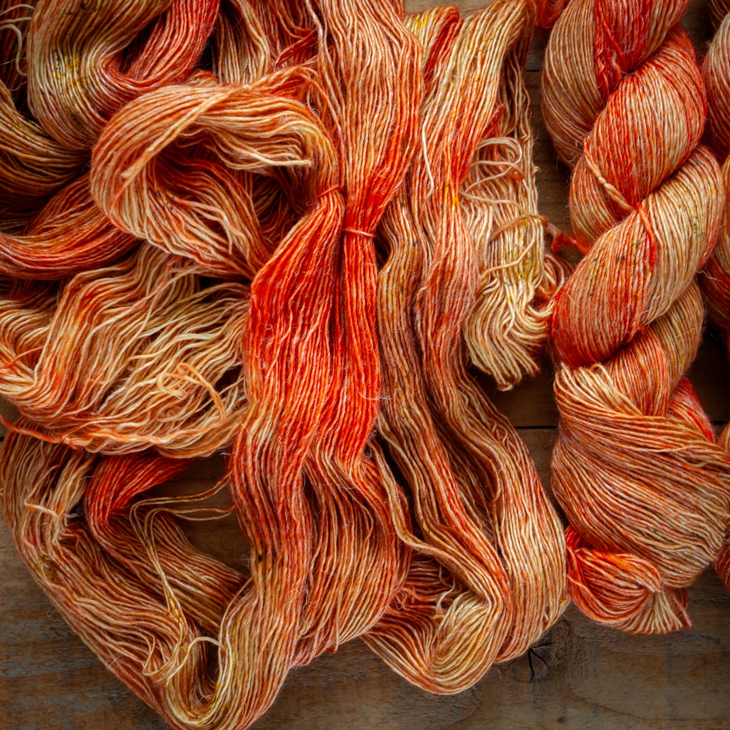 Speckled Merino Linen Viscose - Single Ply - 4ply / Fingering Weight Hand Dyed Yarn