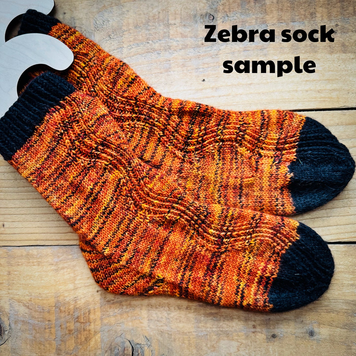 Zebra Sock yarn - Superwash Merino/Nylon 4ply - High Twist - hand dyed yarn - Ready to Ship