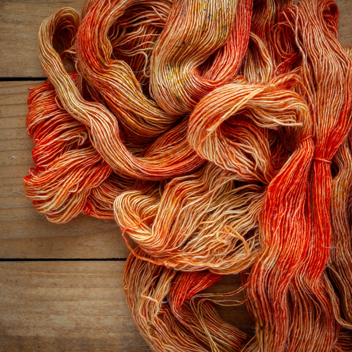 Speckled Merino Linen Viscose - Single Ply - 4ply / Fingering Weight Hand Dyed Yarn