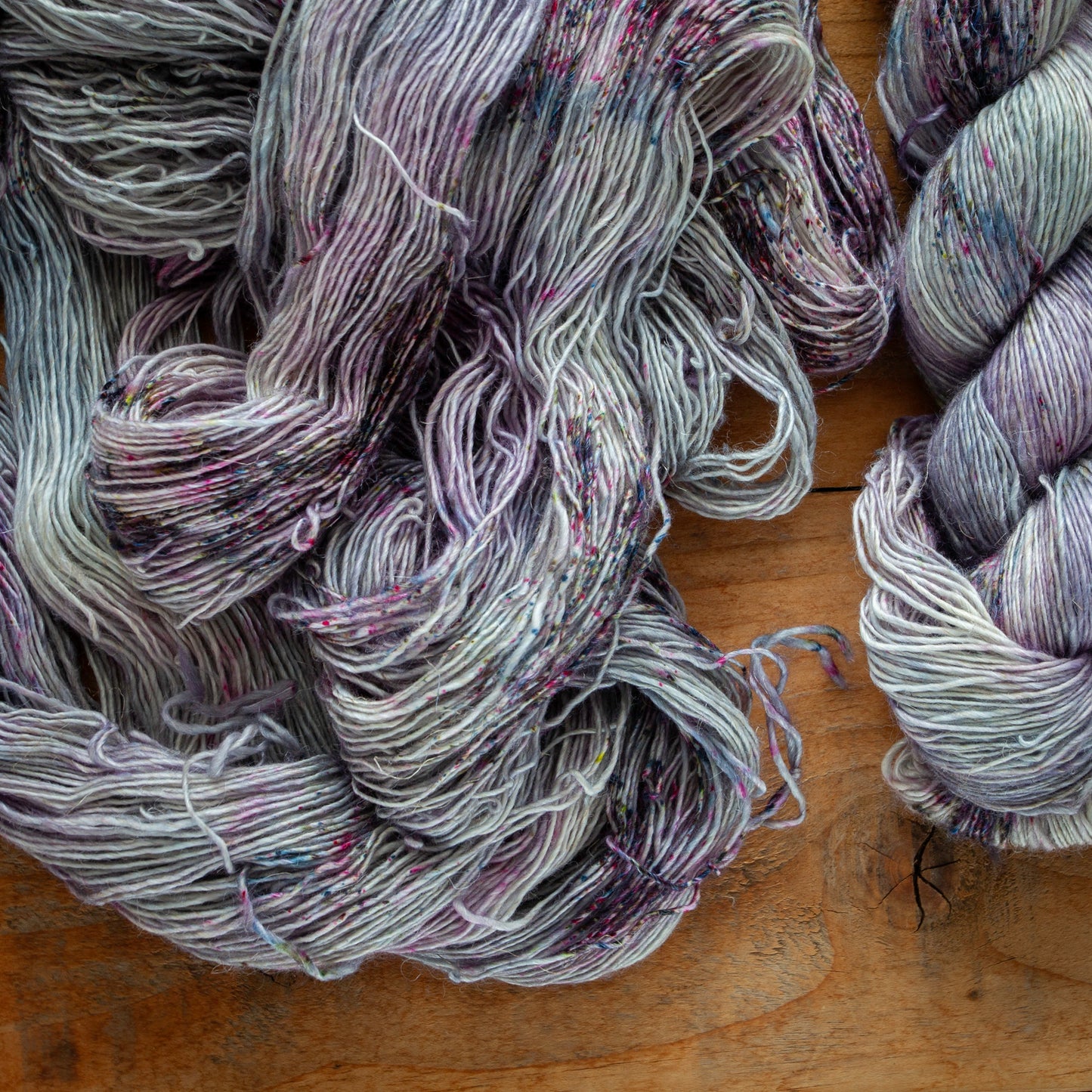Speckled Merino Linen Viscose - Single Ply - 4ply / Fingering Weight Hand Dyed Yarn